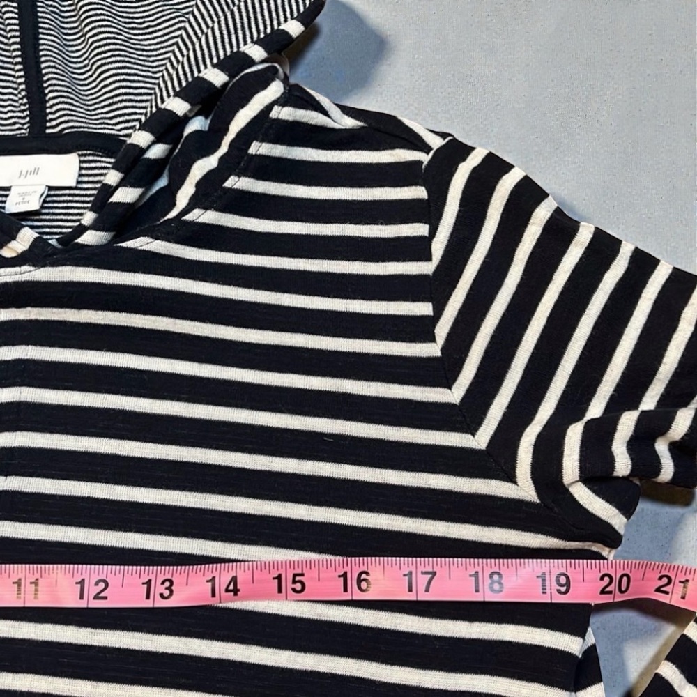 J.Jill Striped Tunic Style Hoodie Size SP - Picture 9 of 10